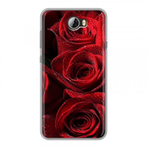 Дизайнерский силиконовый чехол для Huawei Y5 II Розы