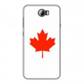 Дизайнерский силиконовый чехол для Huawei Y5 II Флаг Канады