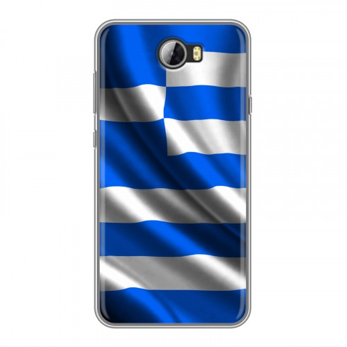 Дизайнерский силиконовый чехол для Huawei Y5 II Флаг Греции