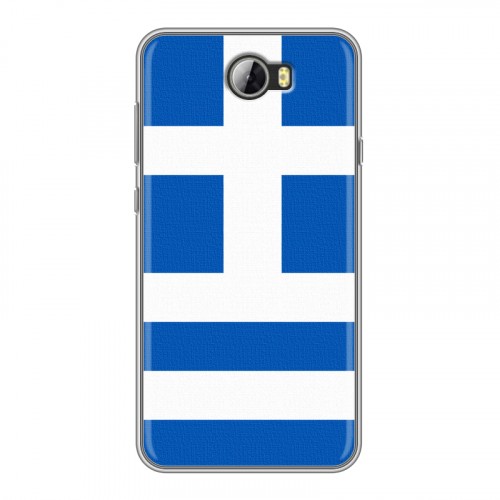Дизайнерский силиконовый чехол для Huawei Y5 II Флаг Греции