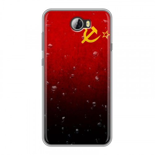 Дизайнерский силиконовый чехол для Huawei Y5 II Флаг СССР