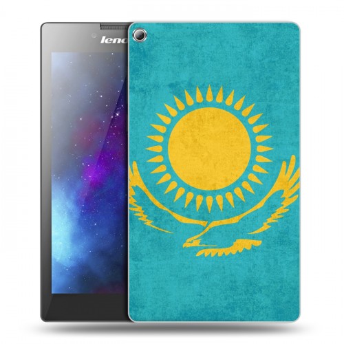 Дизайнерский силиконовый чехол для Lenovo Tab 2 A7-20 Флаг Казахстана