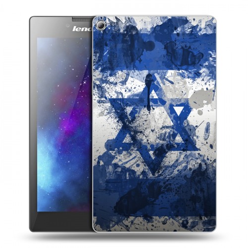 Дизайнерский силиконовый чехол для Lenovo Tab 2 A7-20 Флаг Израиля