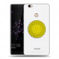 Полупрозрачный дизайнерский пластиковый чехол для Huawei Honor Note 8 Абстракции 1