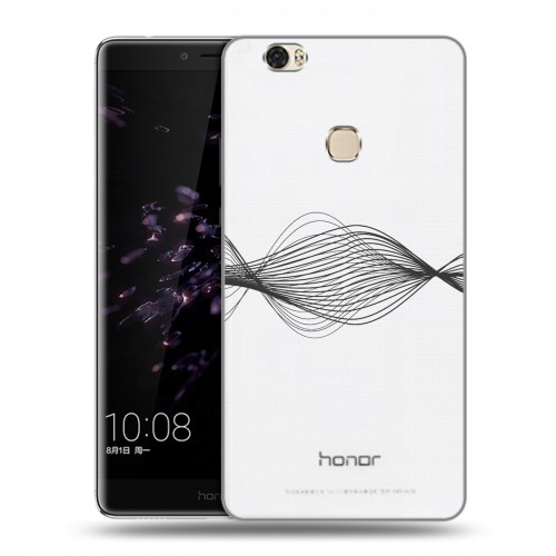 Полупрозрачный дизайнерский пластиковый чехол для Huawei Honor Note 8 Абстракции