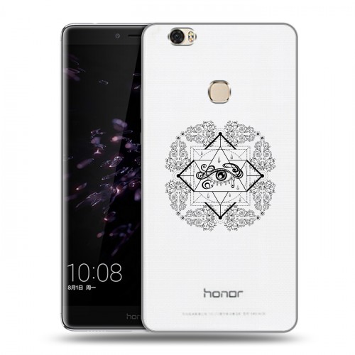 Полупрозрачный дизайнерский пластиковый чехол для Huawei Honor Note 8 Прозрачное всевидящее око
