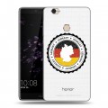 Полупрозрачный дизайнерский пластиковый чехол для Huawei Honor Note 8 Флаг Германии