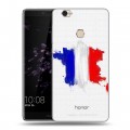 Полупрозрачный дизайнерский пластиковый чехол для Huawei Honor Note 8 Флаг Франции