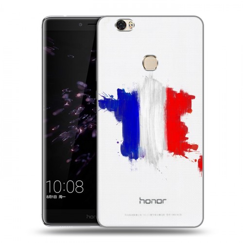 Полупрозрачный дизайнерский пластиковый чехол для Huawei Honor Note 8 Флаг Франции