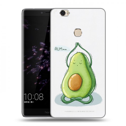 Полупрозрачный дизайнерский пластиковый чехол для Huawei Honor Note 8 Авокадо