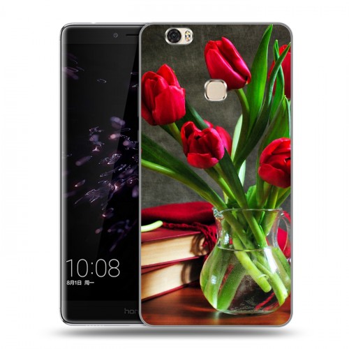 Дизайнерский пластиковый чехол для Huawei Honor Note 8 Тюльпаны