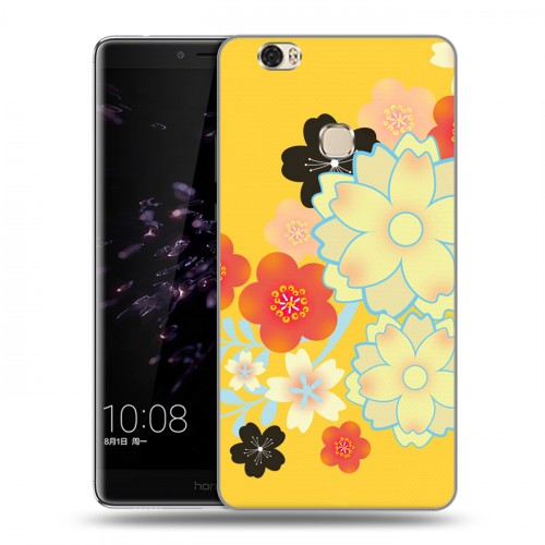 Дизайнерский пластиковый чехол для Huawei Honor Note 8 Цветы кимоно