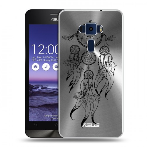 Полупрозрачный дизайнерский пластиковый чехол для Asus ZenFone 3 5.2 Прозрачные ловцы снов