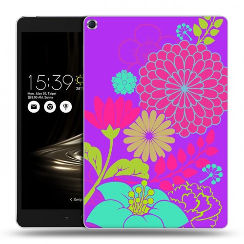 Дизайнерский силиконовый чехол для ASUS ZenPad 3S 10 Цветы кимоно