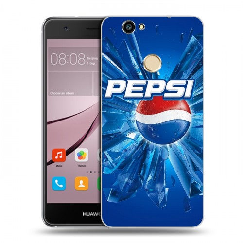 Дизайнерский силиконовый с усиленными углами чехол для Huawei Nova Pepsi