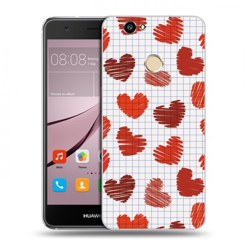 Дизайнерский силиконовый с усиленными углами чехол для Huawei Nova День Святого Валентина