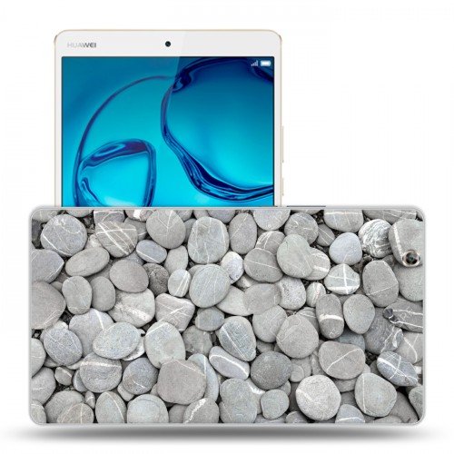 Дизайнерский силиконовый чехол для Huawei MediaPad M3 Текстура камня
