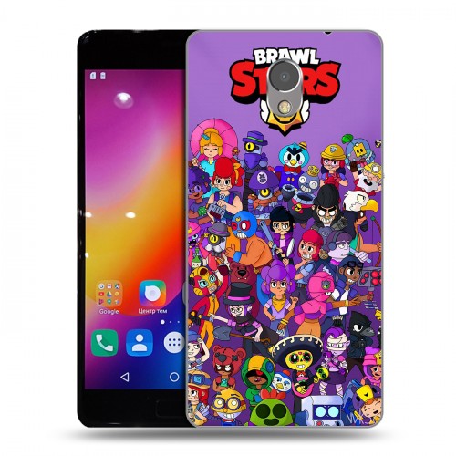 Дизайнерский пластиковый чехол для Lenovo P2 Brawl Stars