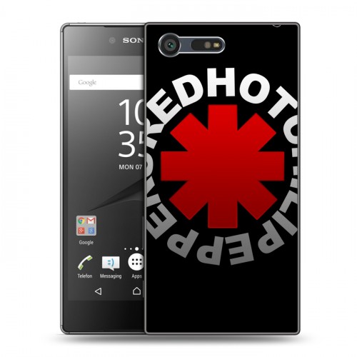 Дизайнерский пластиковый чехол для Sony Xperia X Compact Red Hot Chili Peppers