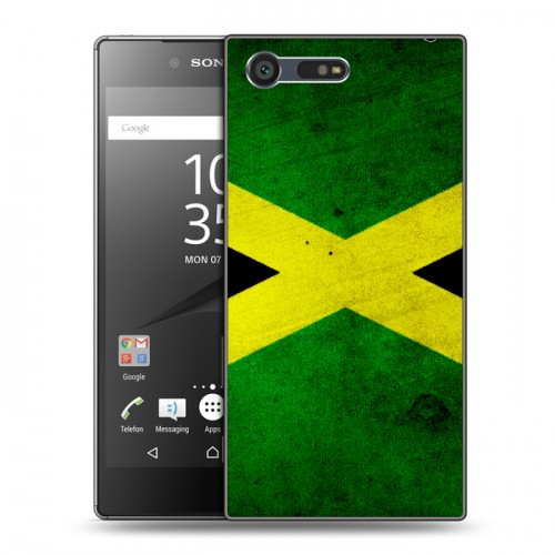 Дизайнерский пластиковый чехол для Sony Xperia X Compact Флаг Ямайки