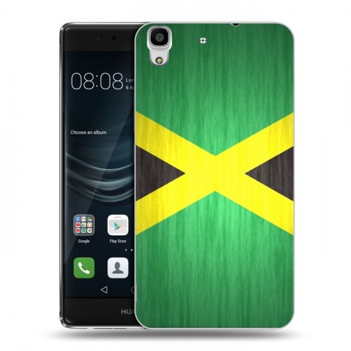 Дизайнерский пластиковый чехол для Huawei Y6II Флаг Ямайки