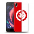 Дизайнерский пластиковый чехол для HTC Desire 10 Lifestyle Red White Fans