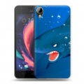 Дизайнерский пластиковый чехол для HTC Desire 10 Lifestyle Акулы