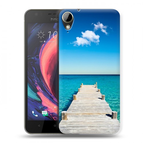 Дизайнерский пластиковый чехол для HTC Desire 10 Lifestyle Пляж