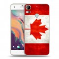 Дизайнерский пластиковый чехол для HTC Desire 10 Pro Флаг Канады