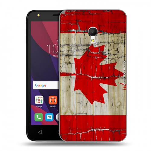 Дизайнерский пластиковый чехол для Alcatel Pixi 4 (5) 5010D Флаг Канады