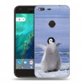 Дизайнерский пластиковый чехол для Google Pixel Пингвины