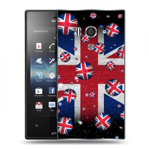 Дизайнерский пластиковый чехол для Sony Xperia acro S Флаг Британии