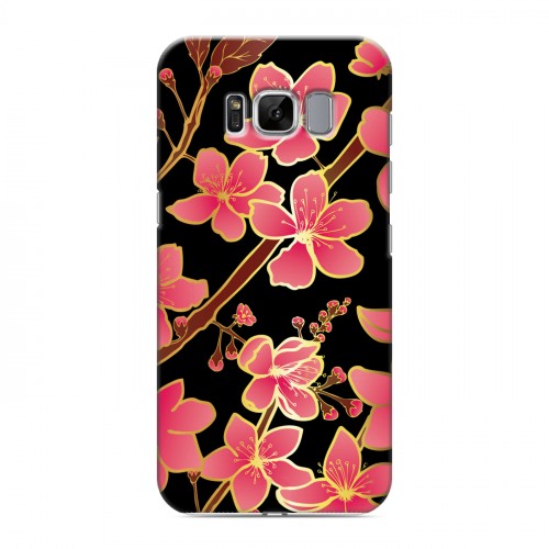 Дизайнерский силиконовый чехол для Samsung Galaxy S8 Люксовые цветы