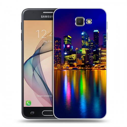 Дизайнерский пластиковый чехол для Samsung Galaxy J5 Prime Сингапур