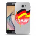 Полупрозрачный дизайнерский пластиковый чехол для Samsung Galaxy J5 Prime Флаг Германии