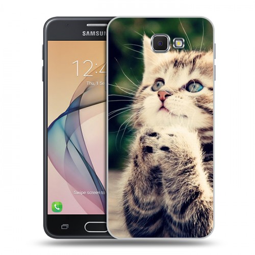 Дизайнерский пластиковый чехол для Samsung Galaxy J5 Prime Котята