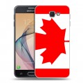 Дизайнерский пластиковый чехол для Samsung Galaxy J5 Prime Флаг Канады