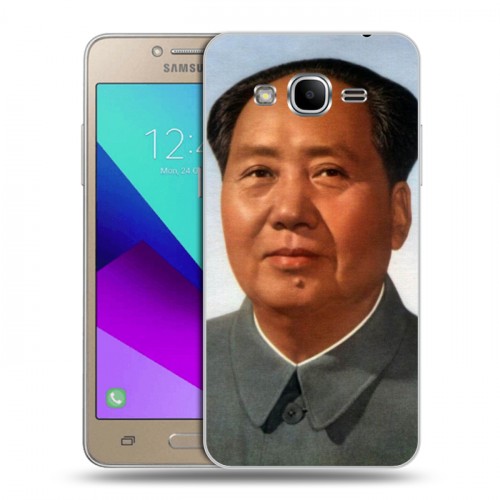 Дизайнерский силиконовый с усиленными углами чехол для Samsung Galaxy J2 Prime Мао