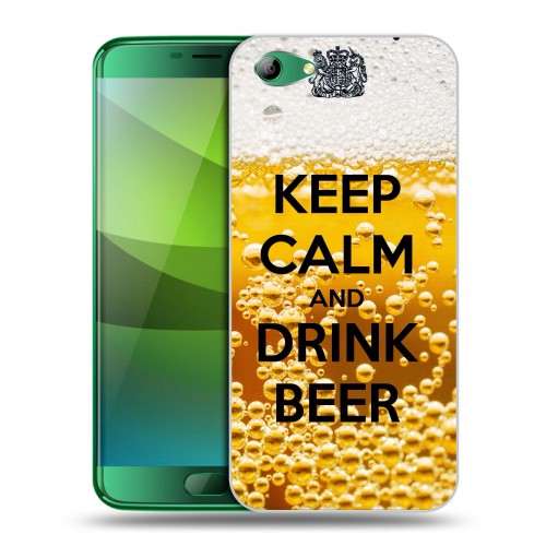 Дизайнерский силиконовый чехол для Elephone S7 Пузырьки пива