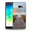 Дизайнерский силиконовый с усиленными углами чехол для Samsung Galaxy A3 (2017) пляж