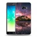 Дизайнерский силиконовый с усиленными углами чехол для Samsung Galaxy A3 (2017) восход