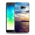 Дизайнерский силиконовый с усиленными углами чехол для Samsung Galaxy A3 (2017) Закат