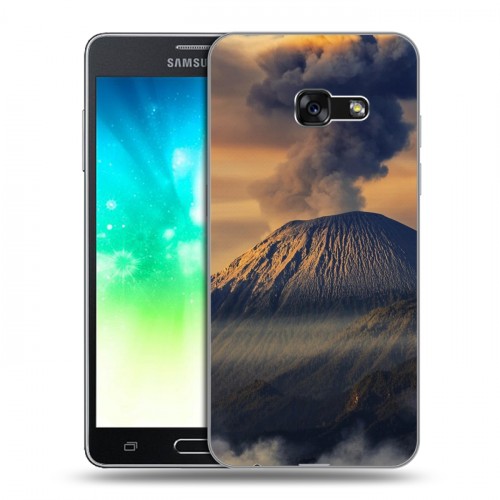 Дизайнерский силиконовый с усиленными углами чехол для Samsung Galaxy A3 (2017) вулкан