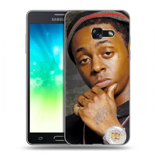 Дизайнерский силиконовый с усиленными углами чехол для Samsung Galaxy A3 (2017) Lil Wayne