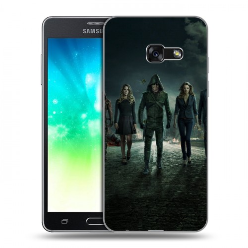 Дизайнерский силиконовый с усиленными углами чехол для Samsung Galaxy A3 (2017) стрела 