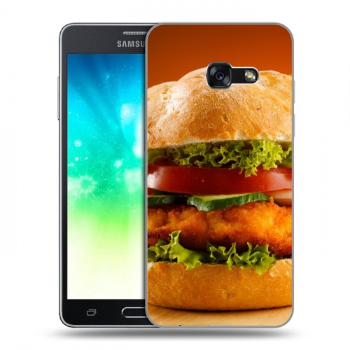 Дизайнерский силиконовый с усиленными углами чехол для Samsung Galaxy A3 (2017) Бургеры