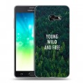 Дизайнерский силиконовый с усиленными углами чехол для Samsung Galaxy A3 (2017) Лес