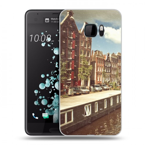 Дизайнерский пластиковый чехол для HTC U Ultra амстердам