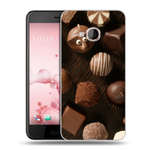 Дизайнерский силиконовый чехол для HTC U Play Конфеты