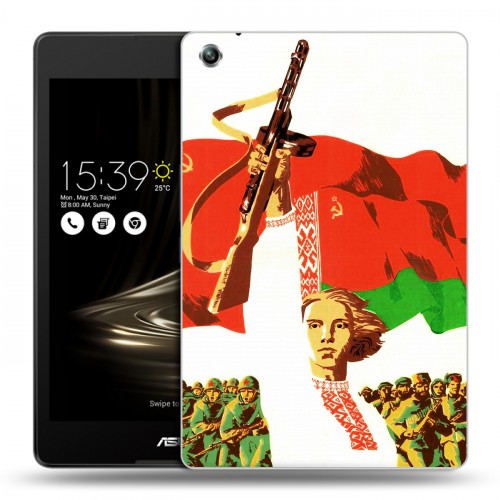 Дизайнерский силиконовый чехол для ASUS ZenPad 3 8.0 Z581KL Флаг Белоруссии